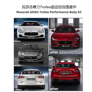 Kit Bodi Gaya C-MST Serat Karbon Kualitas Tinggi untuk Maserati Ghibli 2014-2019 Kit Performa Aerodinamis Yang Ditingkatkan Suku Cadang Otomotif