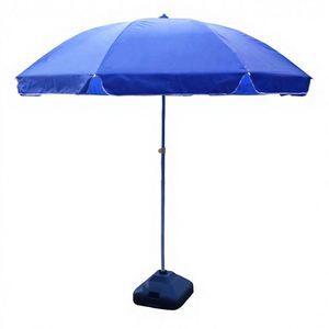 Manufacturer's Outdoor Advertising Iron Manual Sunshade <b>Umbrella</b> with Printed Logo <b>for</b> Promotion 48inch Large <b>Beach</b> Stalls Use - Product Image 1