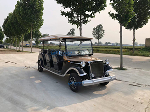 Voiture de tourisme classique haut de gamme, buggy antique personnalisé noir, 11 places, chariot électrique vintage pour le tourisme - Product Image 3