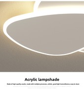 Nouveau modèle 2026 : Plafonnier triangulaire artistique pour chambre et bureau, design minimaliste, LED avec contrôle par capteur
