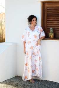 Caftan de créateur le plus vendu pour les femmes 100% coton Floral haute demande prix de gros exportateur indien taille 6XL taille naturelle - Product Image 4