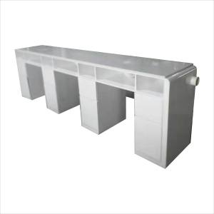 Mesa de <span class=keywords><strong>manicura</strong></span> para 3 personas, escritorio de <span class=keywords><strong>manicura</strong></span> de estilo francés clásico, blanco, 5 años de garantía, <span class=keywords><strong>2022</strong></span> - Product Image 1