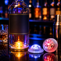 Sincen Wholesale ABS Low Profile Custom Diameter Liquor Launch Retail Showcase Wine Store Promotion LED Bottle Base Light