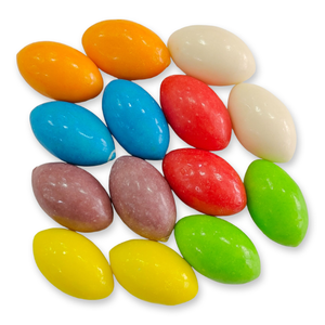 علكة الفقاعات القابلة للتخصيص OEM/ODM متعددة الألوان على شكل زيتون بنكهة الفاكهة، حلوى معلبة بيضاوية مقرمشة - Product Image 3