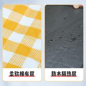 Xinda-Esterilla rectangular para pícnic al aire libre, de PVC, impermeable, a prueba de humedad, para pícnic, excursión de primavera, uso multipersona - Product Image 5
