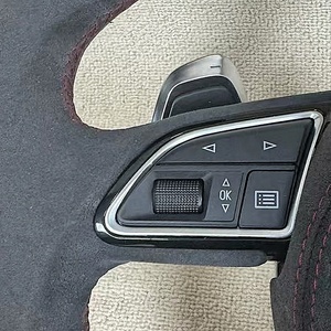 พวงมาลัยรถยนต์แบบปรับแต่งได้สำหรับรถ <span class=keywords><strong>Audi</strong></span> RS3 RS4 RS8 S3 S4 A7 MK3 A6 A8หนังนิ่ม - Product Image 2