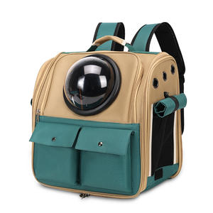 2025 <span class=keywords><strong>sac</strong></span> à <span class=keywords><strong>dos</strong></span> de luxe pour animaux de compagnie avec fermeture à glissière Portable réglable nouvelle fenêtre transparente de vaisseau spatial pour les chats de voyage en plein air chiens - Product Image 1