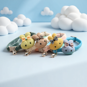 <span class=keywords><strong>Collar</strong></span> para Mascotas con Diseño Floral de Dibujos Animados, Cómodo y Bonito, <span class=keywords><strong>Collar</strong></span> Ajustable y Portátil de Cinta Ancha para Perros y Gatos Pequeños, Medianos y Grandes - Product Image 2