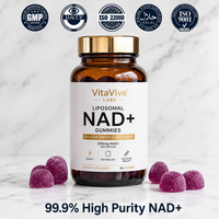 Gummies de Nicotinamide Riboside Liposomal de Haute Pureté et Malate d'Hydrogène – Complément Alimentaire Certifié ISO, Naturel, Anti-Âge Cellulaire