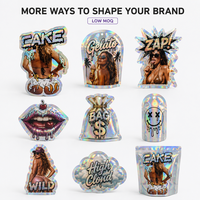Emballage et impression personnalisés de 3.5g sacs holographiques en mylar découpés avec une fermeture à glissière pour sacs de 3.5g 7g 28g emballage en plastique de fleurs