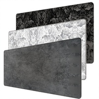 Tapis de Souris XXL Personnalisé, Bords Cousus Anti-Effilochage, Imperméable, Grand Tapis de Bureau en Caoutchouc pour Gaming