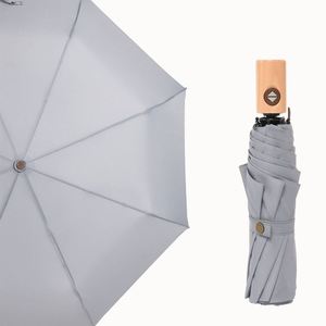 Parapluie de voyage pliable compact de 21 pouces, résistant au soleil, à la pluie et au vent, ouverture et fermeture automatiques - Product Image 6