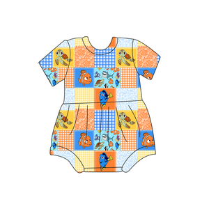 Bebek Giysileri 0-2Y Yaz Unisex Tulum Tulumlar Damalı Baskı Spandex Bambu Elyaf Fermuar Kapatma Yıkanabilir Rahat Kısa - Product Image 4