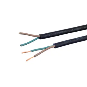 Top Quality VDE Standard h05rr f rubber power cable silicone cable 2x0.75 electrical For Household Appliance