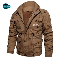 Veste d'hiver pour homme ANYOU, de haute qualité, en gros, fabriquée en usine, taille plus, parka d'extérieur
