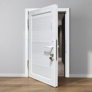Porte battante moderne en PVC insonorisée et étanche 81x205 avec isolation thermique pour extérieur, hôtels, hôpitaux, centres commerciaux, entrepôts et halls - Product Image 2