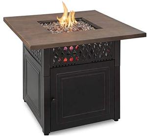 outdoor gas fire pit table golden flame endless
