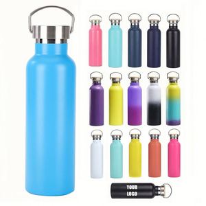 Stainless Steel Customizable Bullet-Shaped Sports Water Bottle Insulated Sleek Tumbler <b>Runners</b> Hikers Camping Kids-Food Grade - Product Image 1