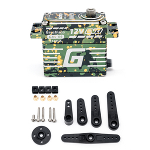 GDW G45 45Kg Mô-men Xoắn Cao <span class=keywords><strong>12V</strong></span> Không Chổi Than Kỹ Thuật Số <span class=keywords><strong>Servo</strong></span> Kim Loại Bánh Răng Động Cơ Thành Phần Cho Lớn <span class=keywords><strong>RC</strong></span> Xe Ô Tô Thuyền Máy Bay - Product Image 1