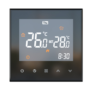 <span class=keywords><strong>Thermostat</strong></span> de chauffage au sol électrique programmable de haute précision <span class=keywords><strong>connecté</strong></span> au Wi-Fi moderne avec contrôleur de température intelligent ABS - Product Image 3