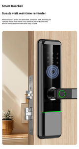 स्थिर पीतल स्मार्ट लॉक उन्नत अर्धचालक फिंगरप्रिंट सेंसर क्षण खुला दरवाजा पहचान-अनन्य फिंगरप्रिंट - Product Image 5