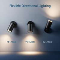 Spot LED double tête pour enseigne de magasin, jardin, villa, cour, terrasse, extérieur, étanche, mural, blanc chaud 3000K