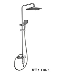 Juego de ducha de acero inoxidable de lujo, grifos termostáticos de lluvia, boquilla de refuerzo suave, calentador de agua cromado para el baño del hogar - Product Image 1