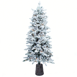 Árbol <span class=keywords><strong>de</strong></span> <span class=keywords><strong>Navidad</strong></span> Artificial Preiluminado <span class=keywords><strong>de</strong></span> PVC <span class=keywords><strong>Completo</strong></span> con Efecto <span class=keywords><strong>de</strong></span> Nieve <span class=keywords><strong>de</strong></span> 4 pies, 6 pies, 7 pies, 7.5 pies y 10 pies para Decoración - Product Image 2