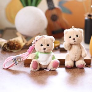 Orsetto di peluche HECION in peluche corto, articolato, <span class=keywords><strong>con</strong></span> <span class=keywords><strong>felpa</strong></span>, simpatico cartone animato, <span class=keywords><strong>con</strong></span> zampe mobili, portachiavi, ciondolo per borsa - Product Image 4