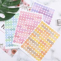 Feuille d'autocollants de planificateur en feuille adhésive d'impression personnalisée A4 A5 Feuille d'or Kiss Cut Sticker Sheet Printing