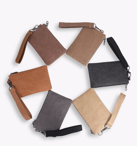 Nuovo sacchetto portatile in tela di lavaggio borsa da donna con cerniera Mini portamonete da <span class=keywords><strong>uomo</strong></span> per chiavi portachiavi piccoli portafogli da regalo con bracciale - Product Image 3