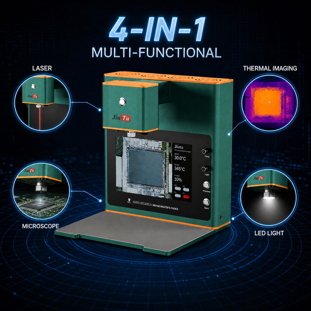45W Intelligent Laser Soldering Station With Thermal Camera 10 Inch Screen for BGA IC Chip Removal Repair Shop