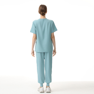 Uniformes musulmanes de manga corta <span class=keywords><strong>para</strong></span> <span class=keywords><strong>mujer</strong></span> al por mayor, traje largo, uniformes de enfermería hospitalaria <span class=keywords><strong>para</strong></span> médicos, hospitales y clínicas - Product Image 3