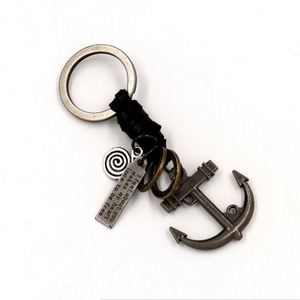 พวงกุญแจสมอเรือทำจากทองเหลืองโบราณดีไซน์แบบกำหนดเองได้ - Product Image 1