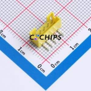 XY-PH2.0-5A21-YT Wire-to-Board Pin Header Bent Lead Through Hole,P=2mm Connector 1x5P 2mm Right Angle Insert PH - Product Image 1