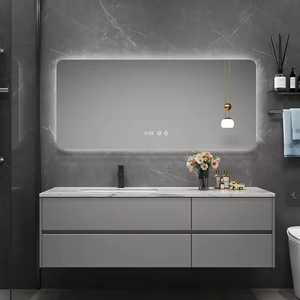 Nouvelle coiffeuse moderne en bois sur mesure avec un design minimaliste, adaptée à la buanderie, à la salle de bain et à la salle de bain. - Product Image 5