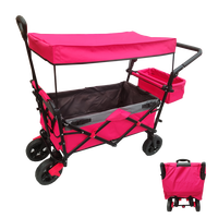 Chariot pliable multifonctionnel de grande capacité pour l'extérieur, chariot de camping pour l'extérieur