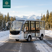 Autobús Eléctrico HuSurg con Pantalla Digital, 8 Asientos, Tablero Inteligente, de Lujo, para Transferencia de Visitantes en Centros de Exposiciones y Turismo