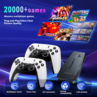 Console de Jeu Android Portable Sortie 4K HD 10 Émulateurs UE Sans Fil 2.4GHz Boîtier TV Portable pour Jeux Rétro Classiques