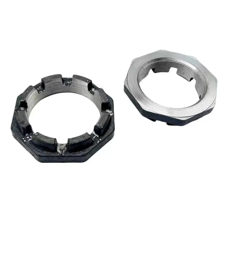 Low price good quality Axle Spindle Sleeve Nut American Type Semi Trailer Truck Rear Axle Bearing Lock Nut