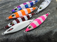 Leurre de pêche en métal avec revêtement UV, jigging rapide, 60g 80g 100g 120g 150g, petits leurres de jigging côtier, longue portée, métal dur, qualité supérieure