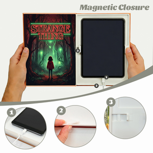 Housse de téléphone personnalisable en forme de livre pour dissimuler une tablette, boîte de rangement discrète pour la maison, le bureau ou la décoration de bureau - Product Image 2