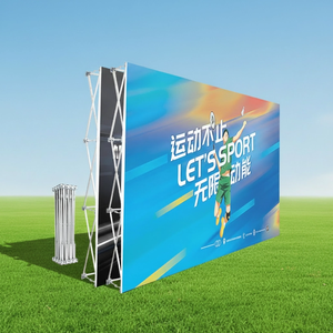 Espositore Pop-up in Tessuto Personalizzato, Stand Portatile per Eventi, Banner da Parete per Palcoscenico - Product Image 1