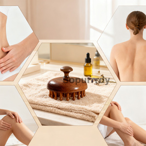 Masajeador de Cuero Cabelludo de Madera Sopurrrdy Hd1007 con Logotipo Personalizado, Manual, Fácil de Transportar, Desintoxicante, Suave, Relajante, de Alta Calidad y Seguro - Product Image 6