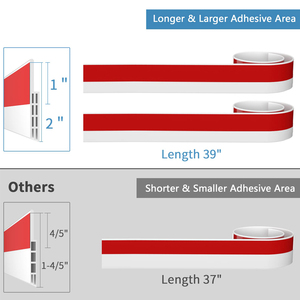 Strong Adhesive Under <strong>Door</strong> Sweep Soundproof Weather Stripping <strong>Door</strong> <strong>Draft</strong> <strong>Stopper</strong> Seal Strip for Exterior/Interior <strong>Doors</strong> - Product Image 2