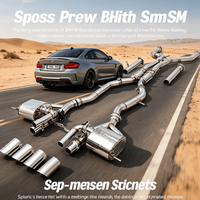 Kit d'échappement sport en acier inoxydable brillant avec soupapes, accessoires de modification de silencieux pour tuning routier, conçu pour les améliorations de voiture BMW G87 M2