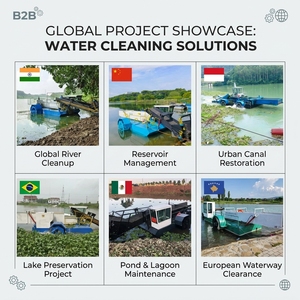 Bateau de récolte de plantes aquatiques haute productivité, <span class=keywords><strong>coupe</strong></span>-herbe à profondeur de travail personnalisée pour le nettoyage des étangs d'aquaculture d'eau douce - Product Image 6