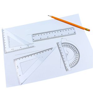 BECOL Set di 4 Righelli da 15cm Multifunzionali <span class=keywords><strong>per</strong></span> Studenti, Set di Righelli Geometrici in Plastica <span class=keywords><strong>per</strong></span> Disegno, <span class=keywords><strong>per</strong></span> la Scuola - Product Image 4