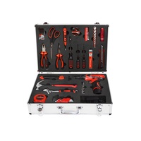 Kit d'outils manuels polyvalents pour la maison, 60 pièces, avec doublure EVA précise, pour l'atelier et l'usage quotidien