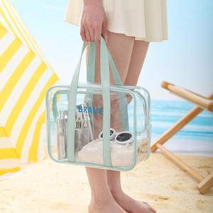 Bolsa de Aseo Transparente Beilian, Rectangular, Resistente al Agua, Multiusos, para Deportes al Aire Libre, Playa, con Correa para Zapatos - Product Image 4